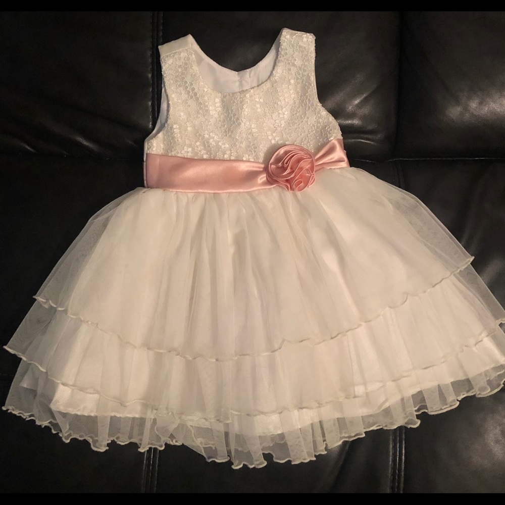 White Baby Dress 2T